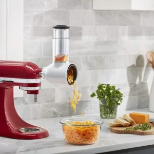 KitchenAid Küchenmaschine ARTISAN 175PS In Empire Rot Mit Gemüseschneider 13