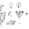 KitchenAid Küchenmaschine ARTISAN 175PS In Creme Mit Speiseeismaschine 19