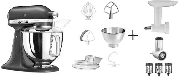 KitchenAid Küchenmaschine ARTISAN 175PS Gusseisen Schwarz Kochprofiset 1