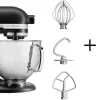 KitchenAid Küchenmaschine ARTISAN 156PS Mattschwarz Kochprofi-Set 16